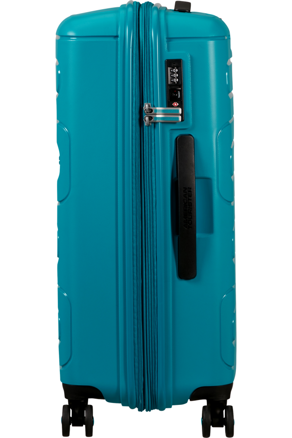 Mala de Viagem Média 68cm Expansível 4 Rodas Azul-Petróleo - Sunside | American Tourister®