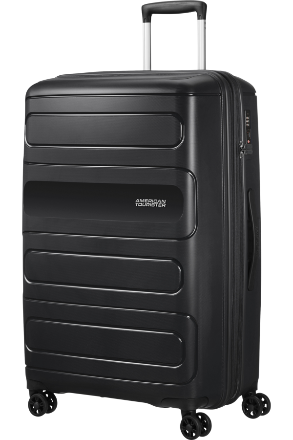 Mala de Viagem Grande 77cm Expansível 4 Rodas Preta - Sunside | American Tourister®