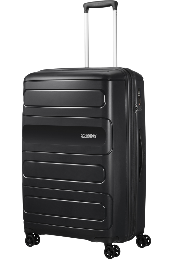 Mala de Viagem Grande 77cm Expansível 4 Rodas Preta - Sunside | American Tourister®