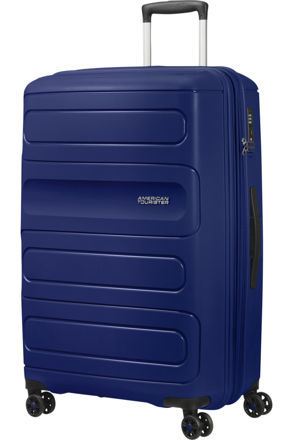 Mala de Viagem Grande 77cm Expansível 4 Rodas Azul Marinho - Sunside | American Tourister®