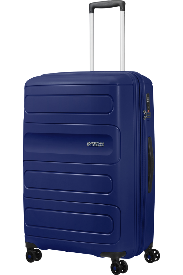 Mala de Viagem Grande 77cm Expansível 4 Rodas Azul Marinho - Sunside | American Tourister®