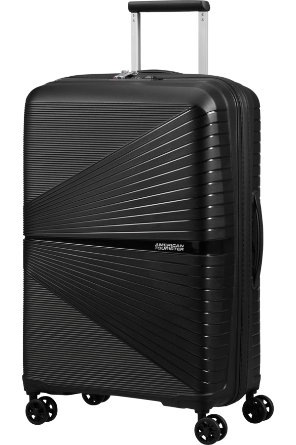 Mala de Viagem Superleve Média 67cm 4 Rodas Preta - Airconic | American Tourister®