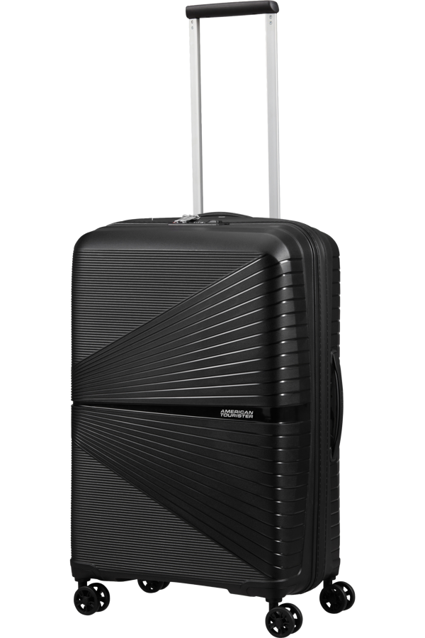 Mala de Viagem Superleve Média 67cm 4 Rodas Preta - Airconic | American Tourister®