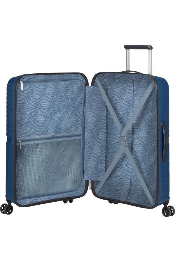 Mala de Viagem Superleve Média 67cm 4 Rodas Azul Marinho - Airconic | American Tourister®