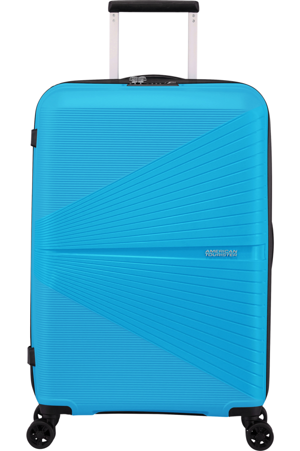 Mala de Viagem Superleve Média 67cm 4 Rodas Azul - Airconic | American Tourister®