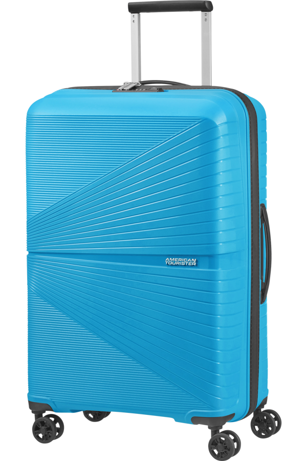 Mala de Viagem Superleve Média 67cm 4 Rodas Azul - Airconic | American Tourister®