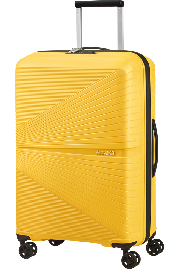 Mala de Viagem Superleve Média 67cm 4 Rodas Amarelo - Airconic | American Tourister®