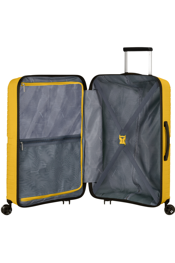 Mala de Viagem Superleve Média 67cm 4 Rodas Amarelo - Airconic | American Tourister®