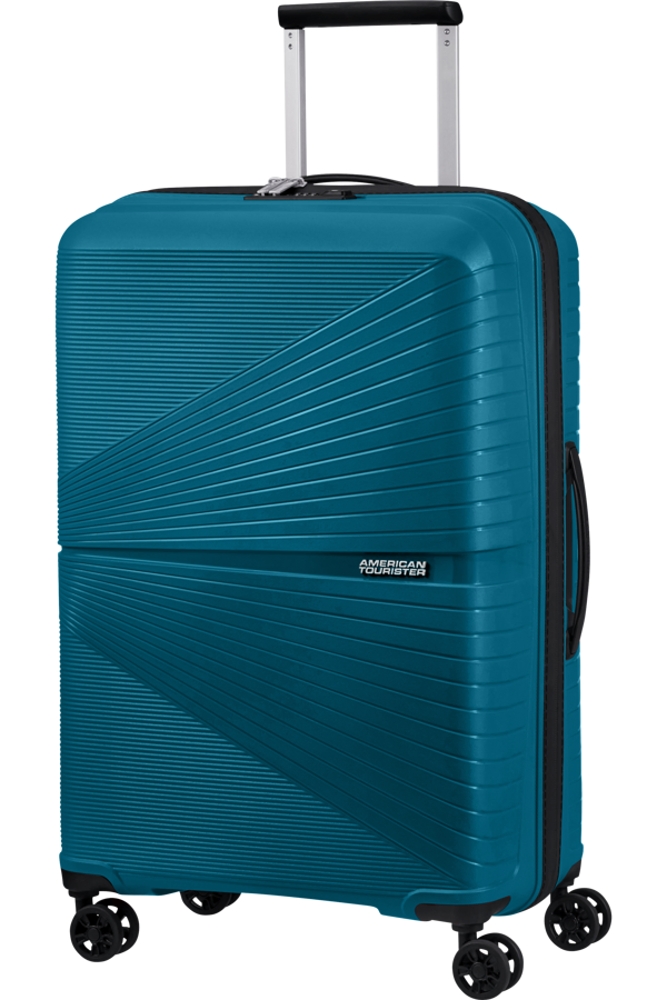 Mala de Viagem Superleve Média 67cm 4 Rodas Azul Oceano - Airconic | American Tourister®