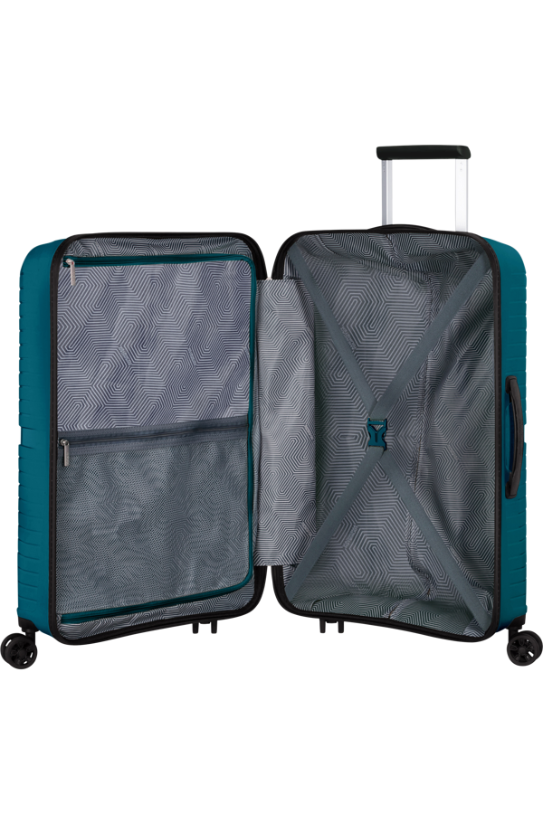 Mala de Viagem Superleve Média 67cm 4 Rodas Azul Oceano - Airconic | American Tourister®