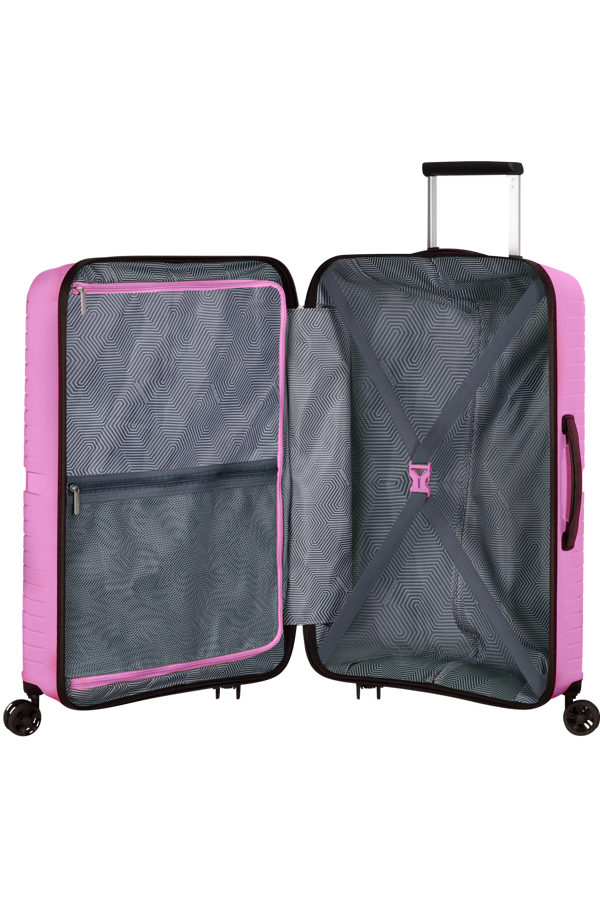 Mala de Viagem Superleve Média 67cm 4 Rodas Limonada Rosa - Airconic | American Tourister®