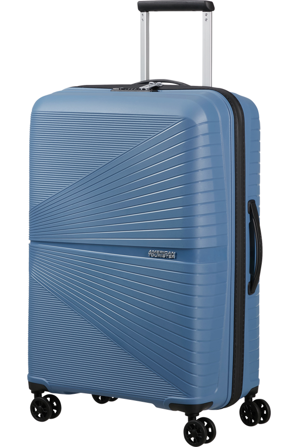 Mala de Viagem Superleve Média 67cm 4 Rodas Azul-Coroa - Airconic | American Tourister®
