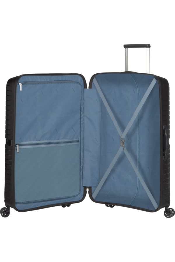 Mala de Viagem Superleve Grande 77cm 4 Rodas Preta - Airconic | American Tourister®