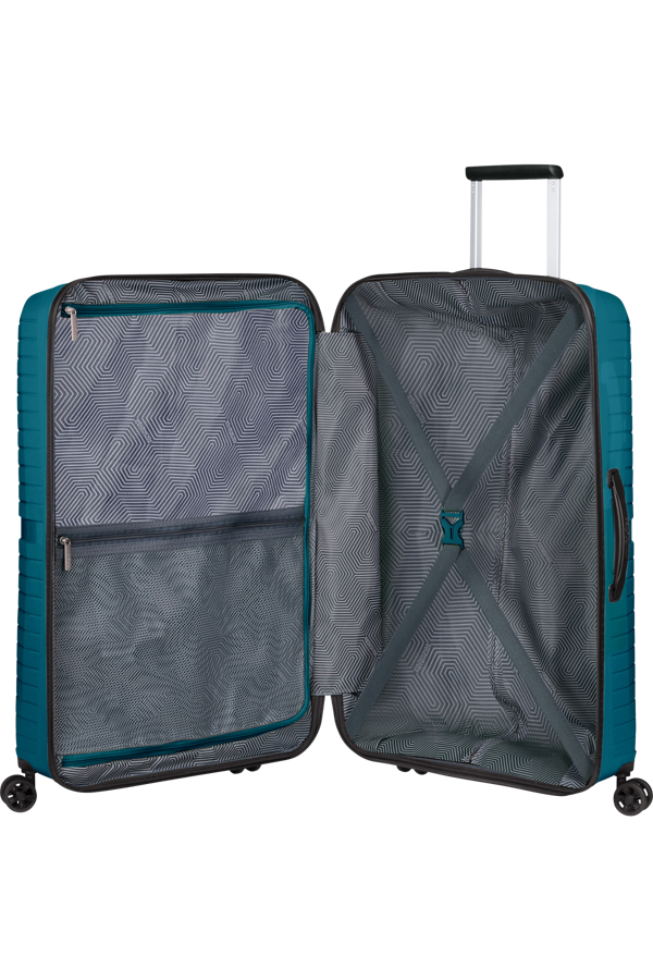 Mala de Viagem Superleve Grande 77cm 4 Rodas Azul Oceano - Airconic | American Tourister®
