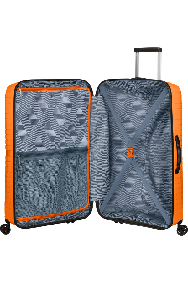 Mala de Viagem Superleve Grande 77cm 4 Rodas Manga Laranja - Airconic | American Tourister®