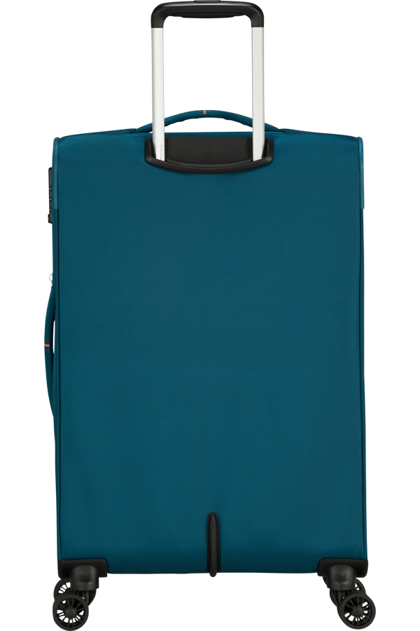 Mala de Viagem Média 67cm Expansível 4 Rodas Azul Marinho/Laranja - Crosstrack | American Tourister