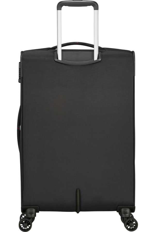 Mala de Viagem Média 67cm Expansível 4 Rodas Cinzento/Vermelho - Crosstrack | American Tourister