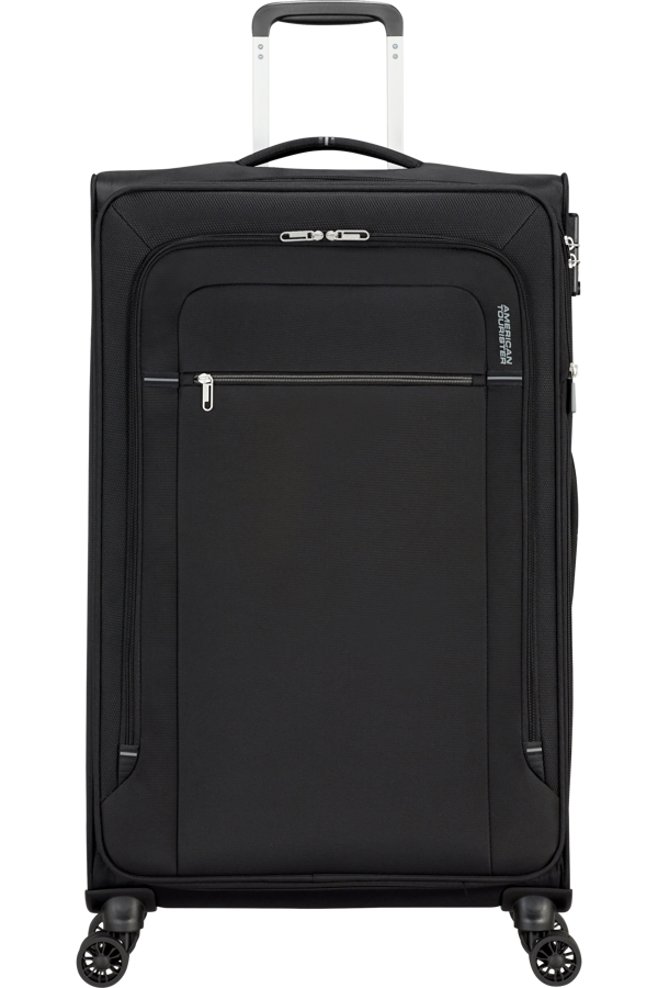 Mala de Viagem Grande 79cm Expansível 4 Rodas Preto/Cinza - Crosstrack | American Tourister