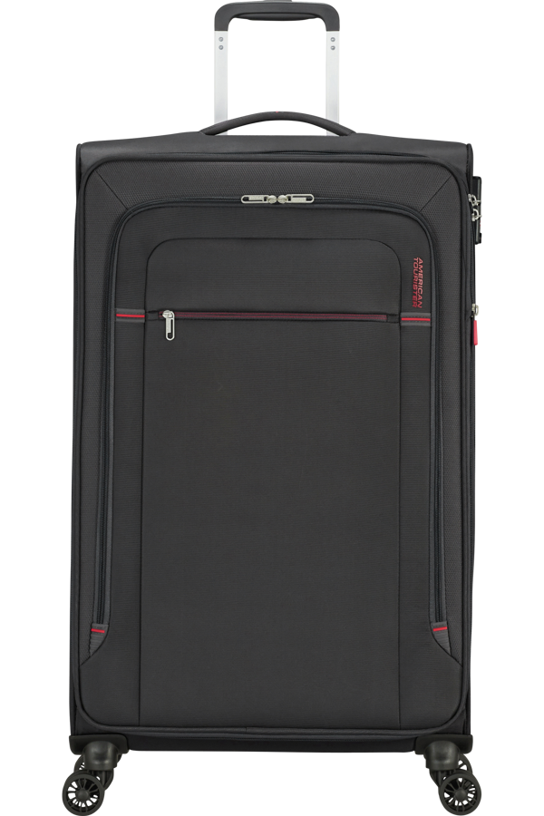 Mala de Viagem Grande 79cm Expansível 4 Rodas Cinzento/Vermelho - Crosstrack | American Tourister