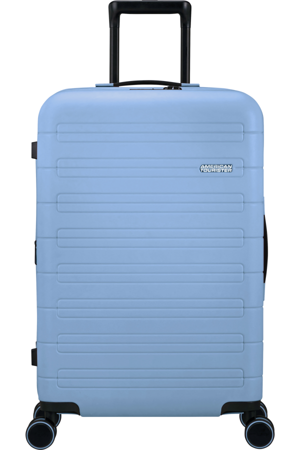 Mala de Viagem Média 67cm Expansível 4 Rodas Azul Pastel - Novastream | American Tourister