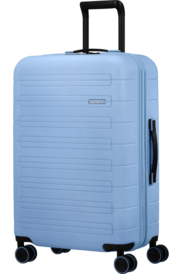 Mala de Viagem Média 67cm Expansível 4 Rodas Azul Pastel - Novastream | American Tourister