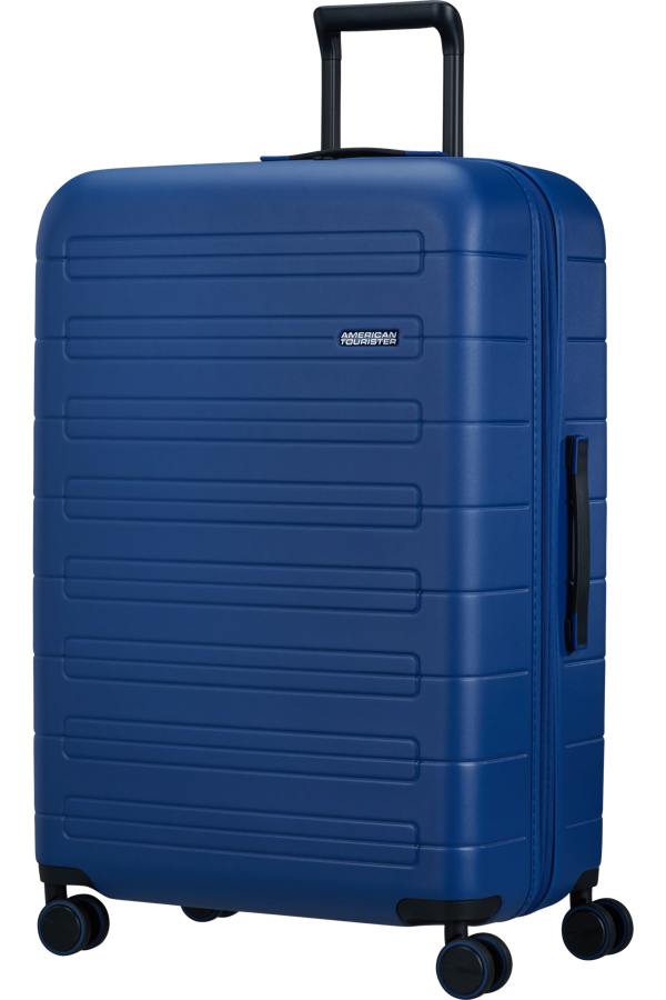 Mala de Viagem Grande 77cm Expansível 4 Rodas Azul Marinho - Novastream | American Tourister