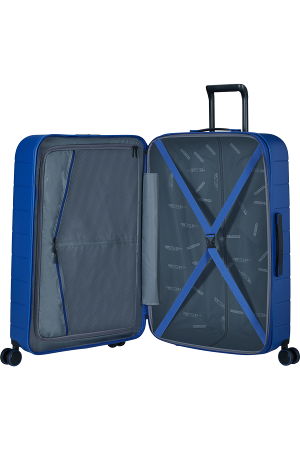 Mala de Viagem Grande 77cm Expansível 4 Rodas Azul Marinho - Novastream | American Tourister