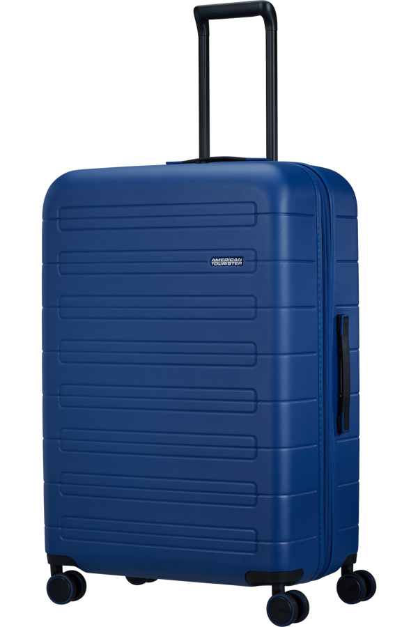 Mala de Viagem Grande 77cm Expansível 4 Rodas Azul Marinho - Novastream | American Tourister