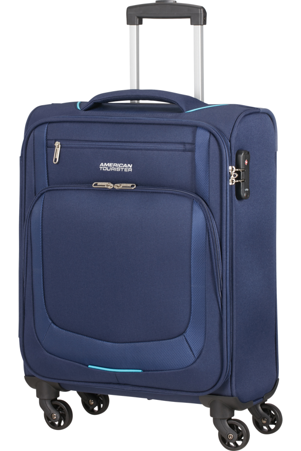 Mala de Cabine 55cm 4 Rodas Azul Escuro/Azul - Summer Session | American Tourister