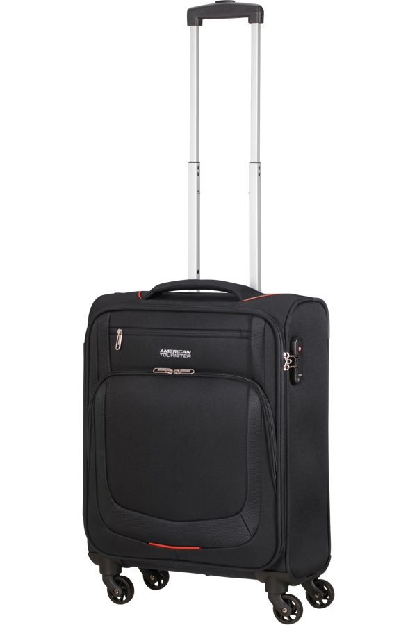 Mala de Cabine 55cm 4 Rodas Preto/Vermelho - Summer Session | American Tourister
