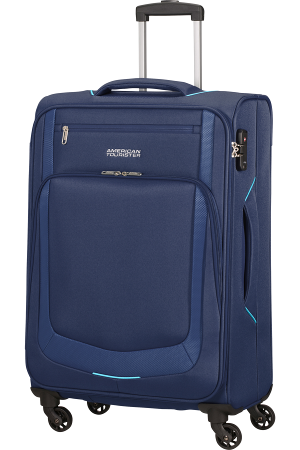 Mala de Viagem Média 67cm 4 Rodas Azul Escuro/Azul - Summer Session | American Tourister