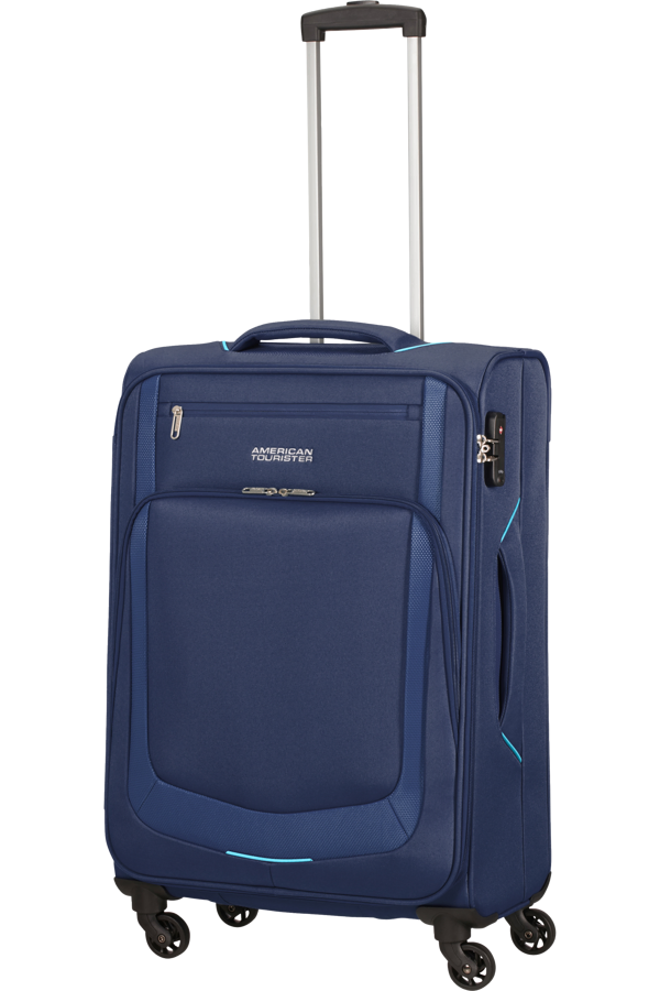 Mala de Viagem Média 67cm 4 Rodas Azul Escuro/Azul - Summer Session | American Tourister