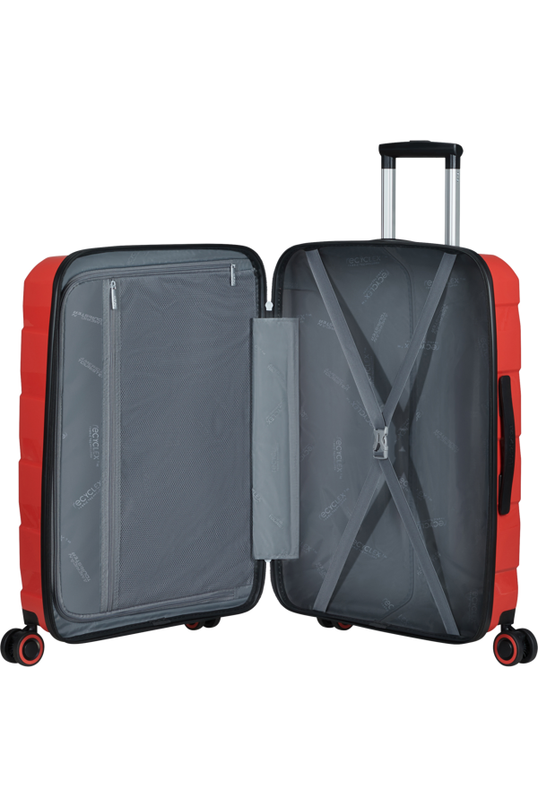 Mala de Viagem Média 66cm 4 Rodas Vermelho Coral - Air Move | American Tourister