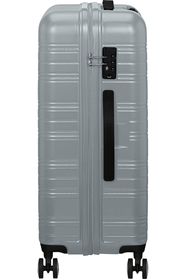 Mala de Viagem Média 67cm 4 Rodas Prateada - High Turn | American Tourister