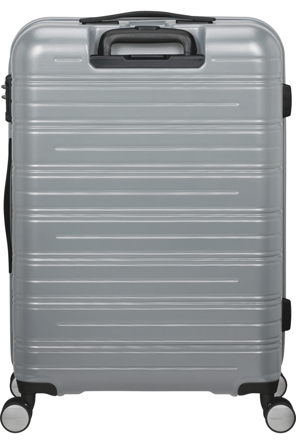 Mala de Viagem Média 67cm 4 Rodas Prateada - High Turn | American Tourister