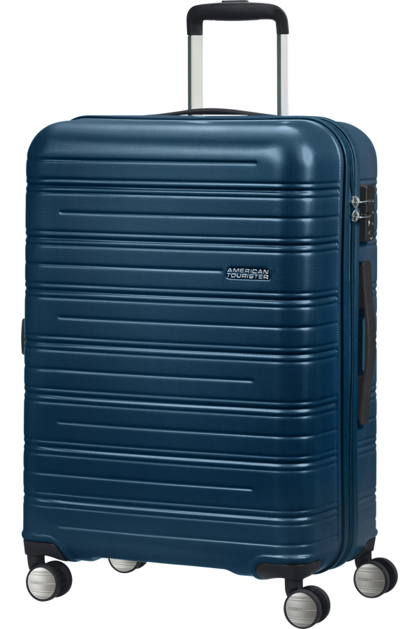 Mala de Viagem Média 67cm 4 Rodas Azul-Marinho - High Turn | American Tourister