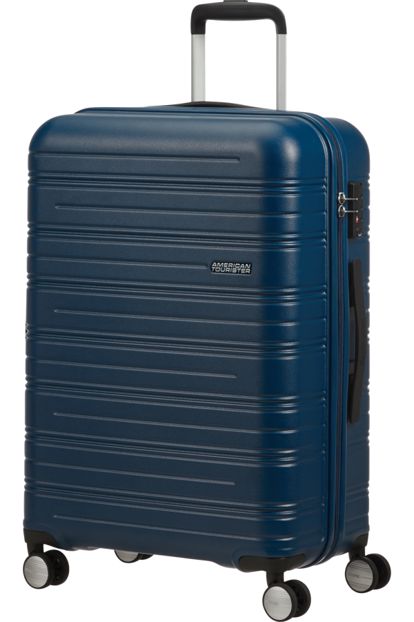 Mala de Viagem Média 67cm 4 Rodas Azul Mate - High Turn | American Tourister