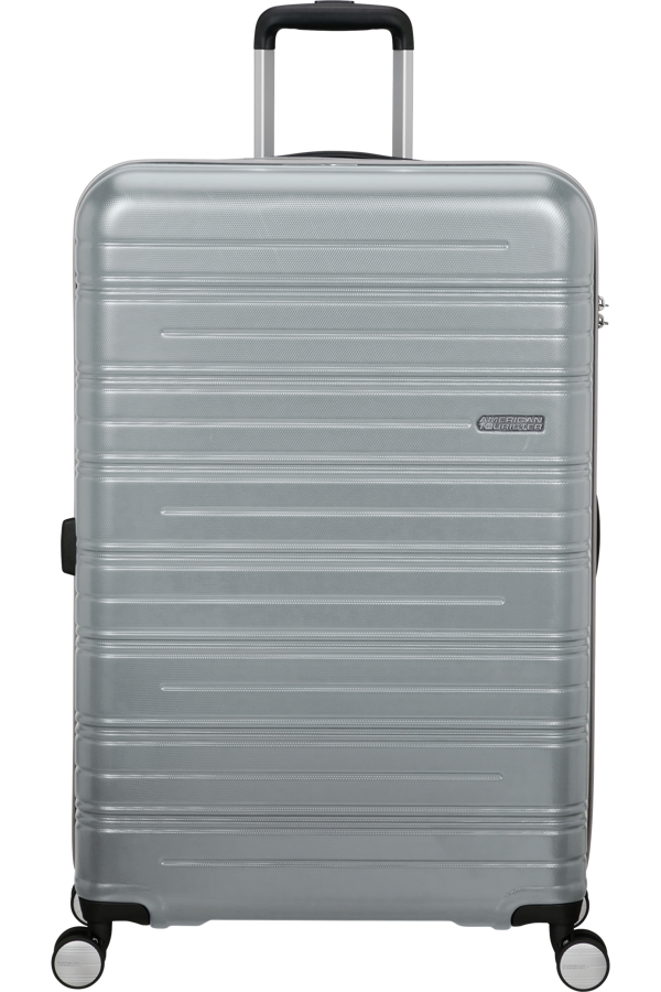 Mala de Viagem Grande 77cm 4 Rodas Prateada - High Turn | American Tourister