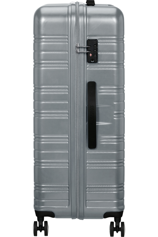 Mala de Viagem Grande 77cm 4 Rodas Prateada - High Turn | American Tourister