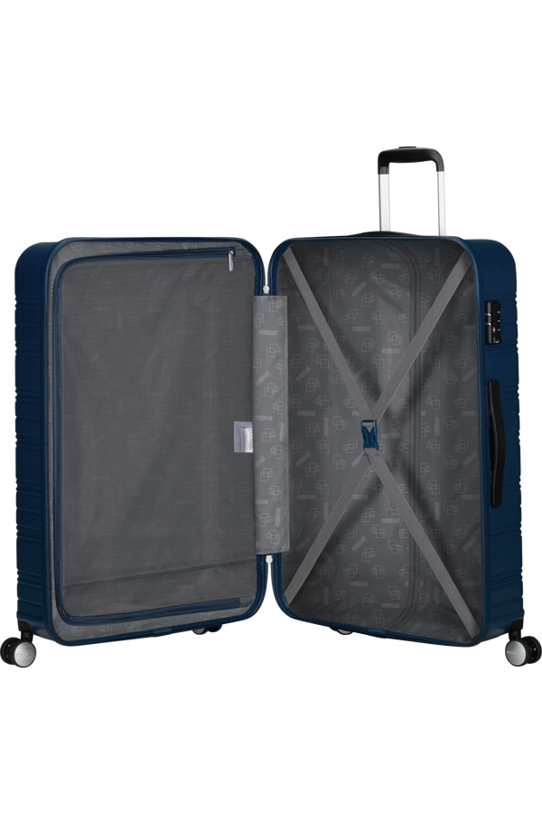 Mala de Viagem Grande 77cm 4 Rodas Azul-Marinho - High Turn | American Tourister