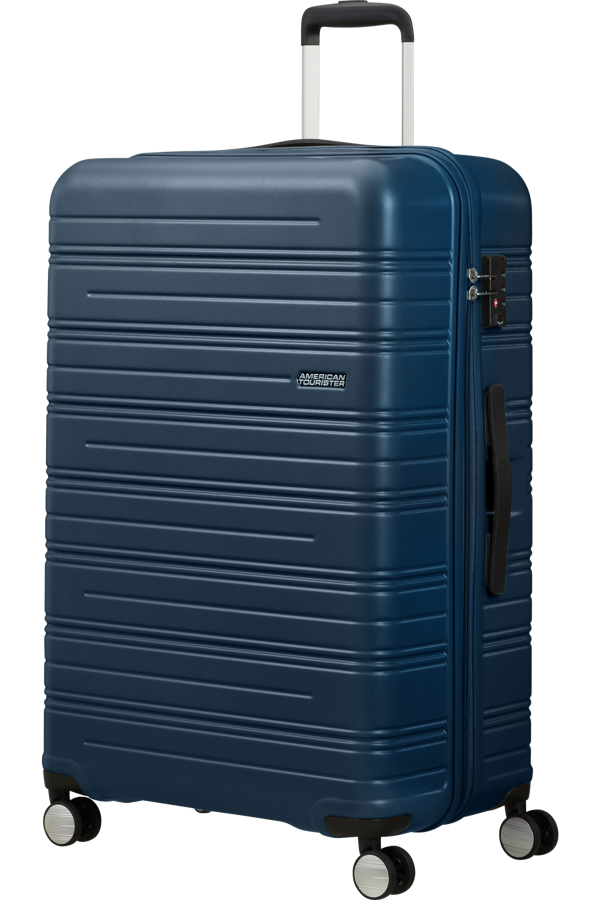 Mala de Viagem Grande 77cm 4 Rodas Azul Mate - High Turn | American Tourister