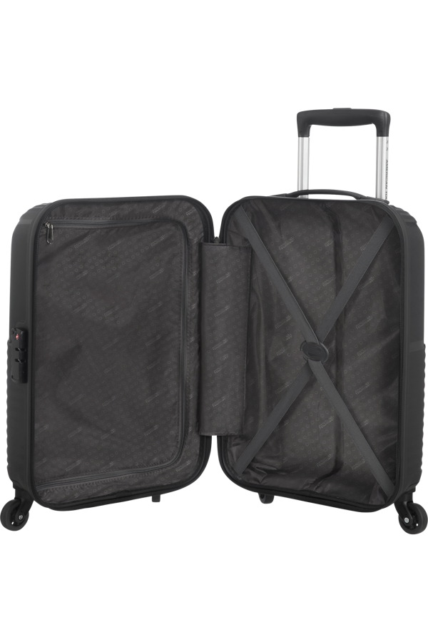 Mala de Cabine 55cm 4 Rodas Preta - AT Zakk | American Tourister