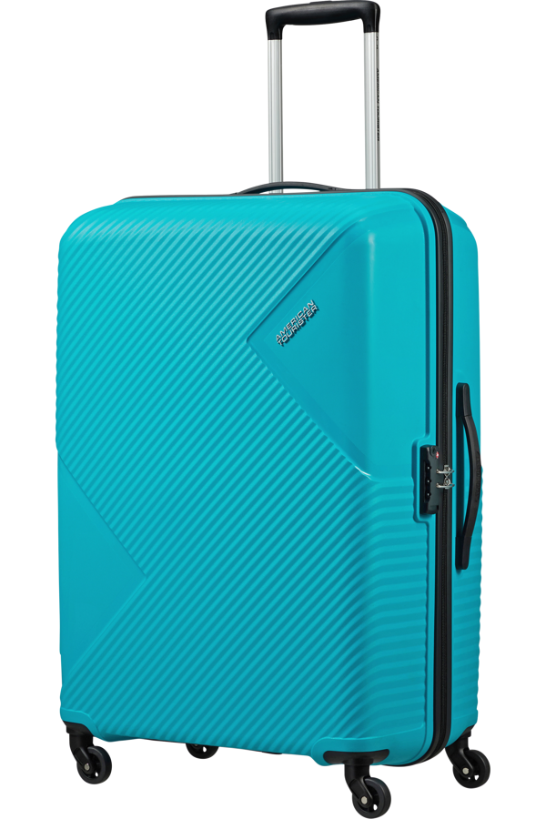 Mala de Viagem Grande 79cm 4 Rodas Azul Claro - AT Zakk | American Tourister