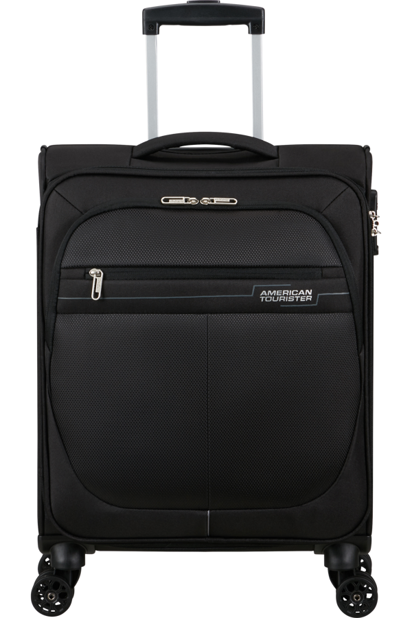 Mala de Cabine 55cm 4 Rodas Preta/Cinzenta - Deep Dive | American Tourister