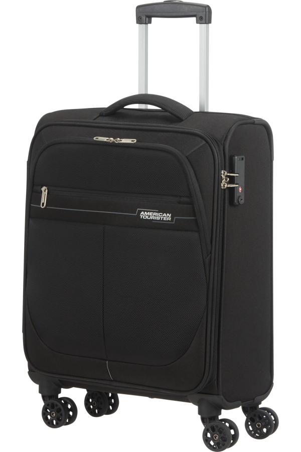 Mala de Cabine 55cm 4 Rodas Preta/Cinzenta - Deep Dive | American Tourister