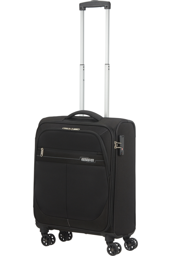 Mala de Cabine 55cm 4 Rodas Preta/Cinzenta - Deep Dive | American Tourister