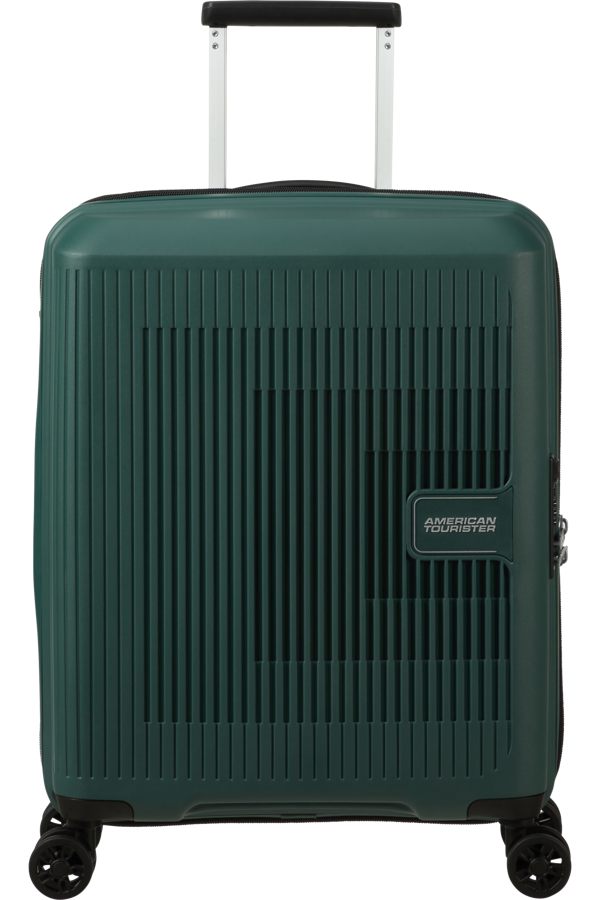 Mala de Cabine 55cm Expansível 4 Rodas Verde-Floresta - AeroStep | American Tourister