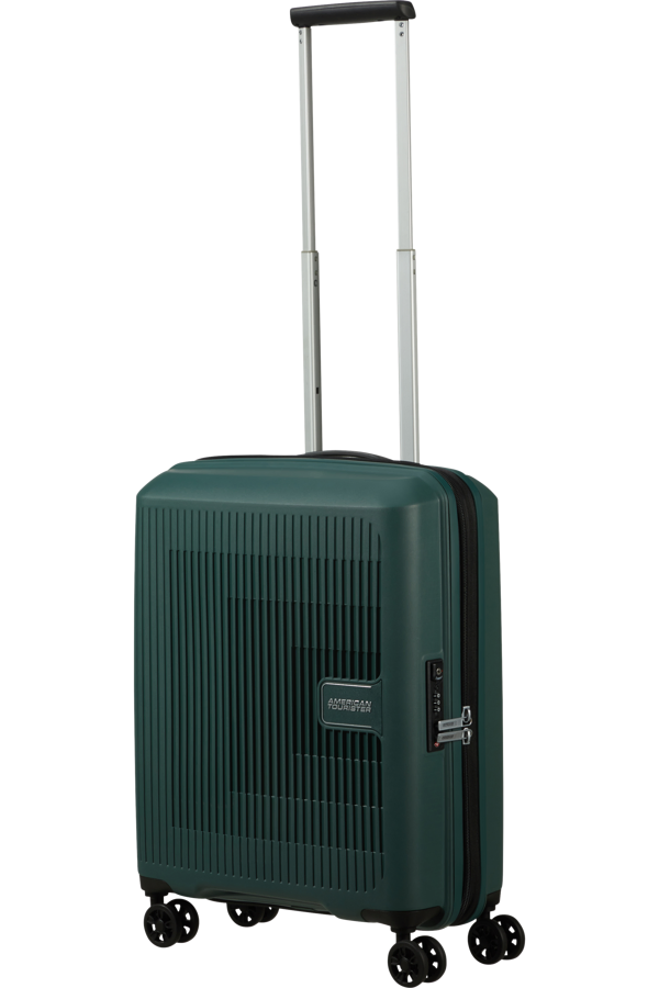 Mala de Cabine 55cm Expansível 4 Rodas Verde-Floresta - AeroStep | American Tourister