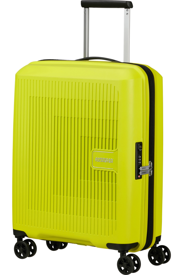 Mala de Cabine 55cm Expansível 4 Rodas Verde Lima - AeroStep | American Tourister