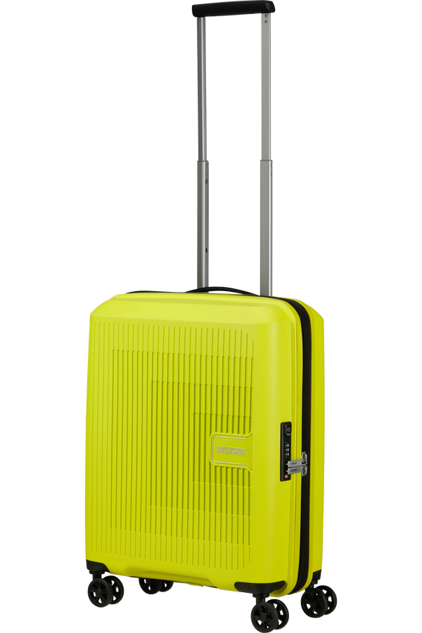 Mala de Cabine 55cm Expansível 4 Rodas Verde Lima - AeroStep | American Tourister
